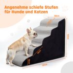 A.FATI Hundetreppe 5 Stufen – Haustiertreppen für Bett & Sofa bis 60 cm Höhe – Bild 3