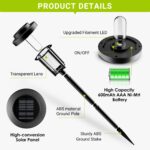 Solpex 6er Set LED Solarleuchten für Garten – Warmweiss Wegbeleuchtung mit automatischer Steuerung – Bild 5