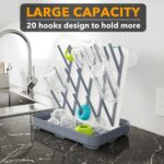 SpaceAid Abtropfgestell für Babyflaschen mit 20 Haken – Platzsparender Organizer – Bild 3