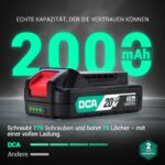 DCA 20V Akku-Schlagbohrschrauber 40 Nm – Profi-Bohrmaschine mit 22500 Schlägen/min – Bild 7