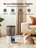 Anykuu Futterautomat 4L – Automatischer Futterspender für Katzen & Hunde mit Timer – Bild 2