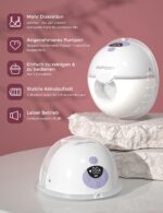 Momcozy M5 Elektrische Milchpumpe Freihändig 24mm – Tragbare Brustpumpe mit Mikrovibration – Bild 2