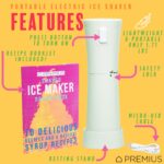 PREMIUS Kabellose Rasureiismaschine – 40 Schneekegel pro Ladung, wiederaufladbar, inkl. Rezeptbuch – Bild 4