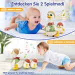 HOLA Tanzende Enten-Familie mit Licht & Musik – Interaktives Krabbelspielzeug ab 6 Monaten – Bild 2