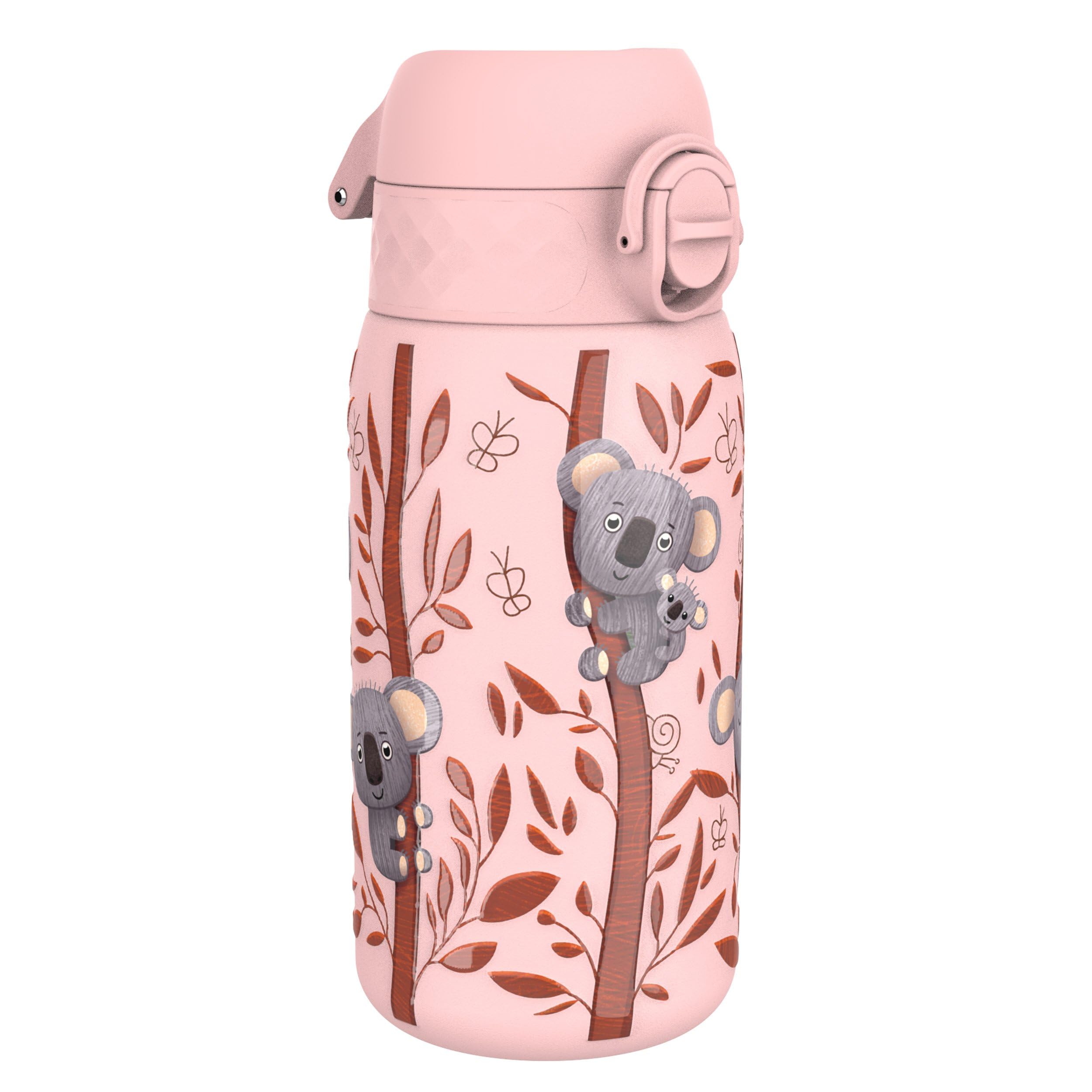 ion8 Kindertrinkflasche 400ml Edelstahl – Auslaufsicher & Spülmaschinenfest