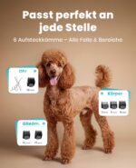 Oneisall Hundeschermaschine mit LCD-Anzeige – Kabellos, 4h Akku, Leise für Hunde & Katzen – Bild 9