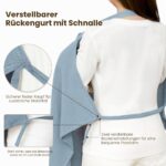 Konssy Stillbezug aus 100% Baumwolle Musselin – Atmungsaktiv mit Starrbügel – Bild 5
