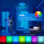 Matane 24W LED Deckenleuchte RGB mit Fernbedienung – Dimmbar 3000K-6500K für alle Räume – Bild 3