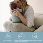snuggle me® Stillkissen klein – Ergonomisches Halbmondkissen aus Bio-Baumwolle – Bild 4