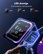 Powerffy Knight 10 Akku-Staubsauger 600W/45kPa – Kabellos mit HD-Display & Aromatherapie – Bild 6