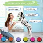 Gelabur 6er Set Sprechende Hundetrainingstasten – Aufzeichenbar für einfache Kommunikation – Bild 2
