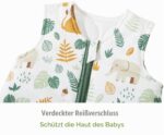 Chilsuessy Babyschlafsack 110cm mit Baumwolle – 2.5 Tog Ganzjahres Schlafsack verstellbar – Bild 7