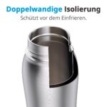 Petace Hunde Trinkflasche 750 ml – Vakuumisoliert, auslaufsicher & faltbar für Outdoor – Bild 2