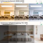 Peasur LED Deckenleuchte 120x30cm 4100lm – Dimmbar mit Fernbedienung & 3 Farbtemperaturen – Bild 3