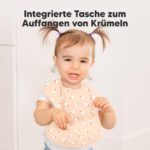 3er-Pack Fütterlätzchen KeaBabies Presto mit Auffangschale – Wasserdicht & Abwaschbar – Bild 5