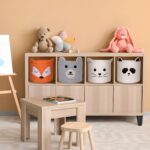ACOHSY 30×30 cm Aufbewahrungskorb mit Tiermotiven – Kallax-kompatibel für Kinderzimmer – Bild 2