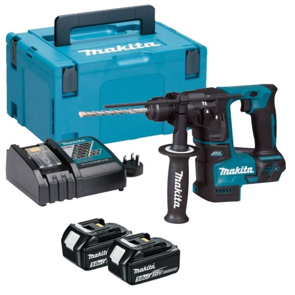 Makita 18V Bohrhammer Brushless mit 2 Akkus – Leicht & Vibrationsfrei für Profis