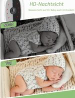 TakTark Babyphone mit Kamera 2,8" 720P HD – WLAN-frei mit 20h Akku & Nachtsicht – Bild 4