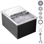 VEVOR Drop-in-Eisbox 55 L Edelstahl – Einbau-Eiskühler für Gewerbe & Gastronomie