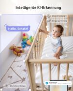 YESIMOM Babyphone 2K/3MP mit 5" HD Display – WLAN & App Babyfon mit AI-Tracking & Nachtsicht – Bild 5