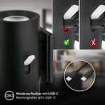 BRILONER Sticklights LED Wandleuchte – Akku Leseleuchte dimmbar ohne Bohren – Bild 7