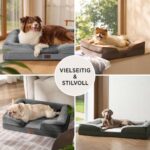 BEDSURE Orthopädisches Hundebett 89x63cm – Ergonomisches Hundesofa für Mittelgrosse Hunde – Bild 9