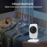 Babystar Babyphone 3.2" mit Kamera – Sicherer Baby Monitor ohne WLAN für zuhause – Bild 3