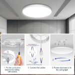 Taipow LED Deckenlampe 30W Dimmbar – RGB Farbwechsel mit Alexa & App-Steuerung – Bild 9
