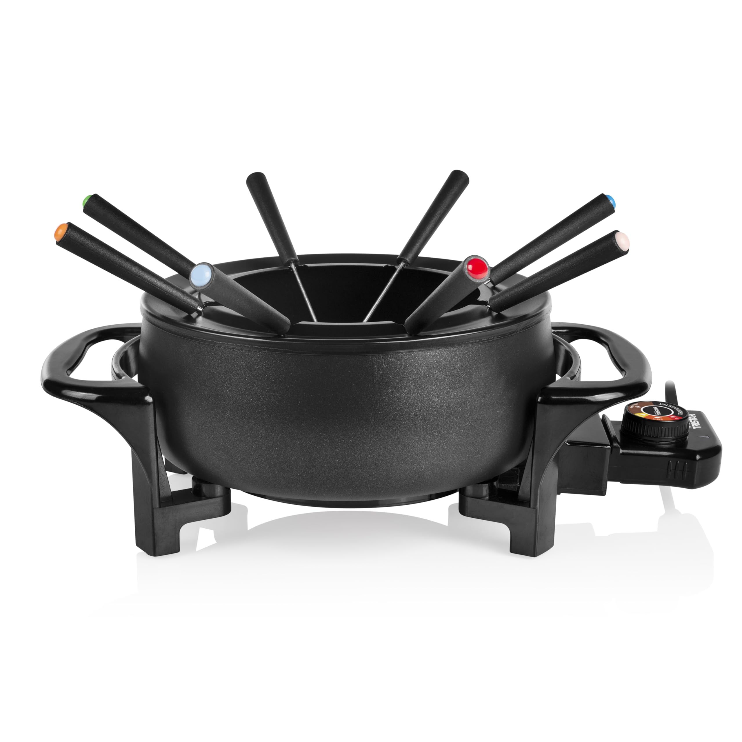 Tristar Fondue-Set 1,5 L für 8 Personen – Multifunktionaler Fonduetopf mit 1000 W & Thermostat