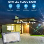 CREATESTAR LED Strahler 100W – 10000 Lumen Flutlicht IP65 Warmweiss für Aussen – Bild 2