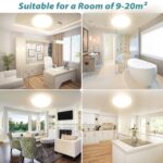 Swoieltr LED Deckenleuchte Ø28cm 24W 4000K – 2000LM Flach Wohnzimmer & Badezimmer – Bild 7