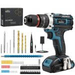 Dexnoca 21V Akkuschrauber Set 92-teilig mit 45Nm & 2.0Ah Akku – Professionelle Bohrmaschine