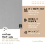 SanoZoo Napfunterlage 40x60cm Grau – Rutschfeste Futtermatte Öko-Tex Made in Germany – Bild 5
