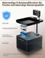 2,2L Katzenbrunnen kabellos mit Bewegungsmelder & LED – Premium Trinkbrunnen für Katzen – Bild 6