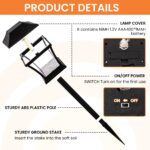 GIGALUMI 8er Set Solarleuchten für Außen – Warmweisse LED Gartenbeleuchtung mit Bewegungsmelder – Bild 5
