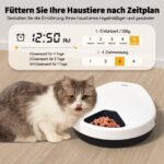 Futterautomat für Katzen & Hunde mit Kühlung – 5 Fächer, Timing-Funktion, Premium-Teller – Bild 3