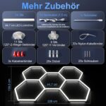 Motegear 5-Hex LED Deckenleuchte 26300LM – Modulares Werkstatt-Beleuchtungssystem 5000K – Bild 5