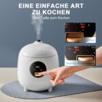 Bear 2-Tassen Reiskocher 300W – Kompakter Elektrischer Rice Cooker mit Warmhaltefunktion – Bild 2
