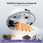roborock Q10 S5+ Saugroboter mit Wischfunktion – 10.000 Pa HyperForce für Tierhaare & Teppiche – Bild 3