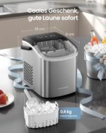SONGMICS Eiswürfelmaschine XZB001E1EU – 12 kg/24h mit Selbstreinigung & 2 Würfelgrössen – Bild 7