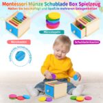 FCSONU Montessori Steckspiel ab 1 Jahr – Holzspielzeug für Feinmotorik & Entwicklung – Bild 3