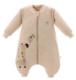Chilsuessy Baby Schlafsack mit Füssen 80-90cm – Bambusfaser & Baumwolle, 2.5 Tog