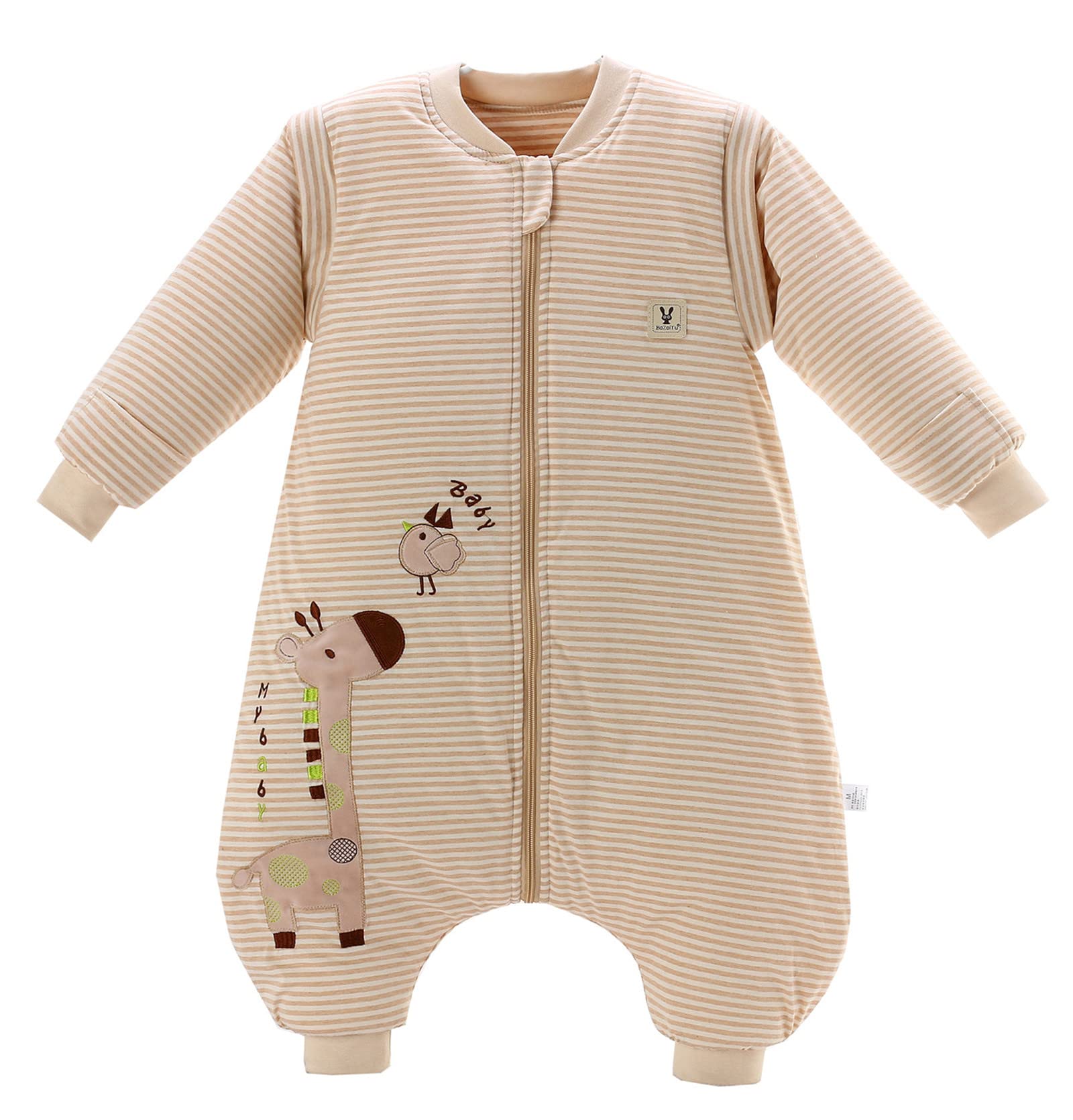 Chilsuessy Baby Schlafsack mit Füssen 80-90cm – Bambusfaser & Baumwolle, 2.5 Tog