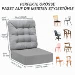CAVWVTYU Sitzerhöhung 2er Set mit Rückenlehne – Rutschfestes Kinderkissen für Esstisch – Bild 2