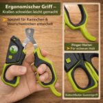 Kaninchenwiese Krallenschere mit LED-Licht – Edelstahl Nagelschere für Kaninchen & Meerschweinchen – Bild 3