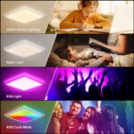 BLNAN 24W RGB LED Deckenleuchte Dimmbar – Moderne Panelleuchte mit Fernbedienung für jeden Raum – Bild 4