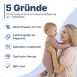 Hoffenbach Magnetische Kindersicherung 12er Set – Schrank- & Schubladensicherung ohne Bohren – Bild 4