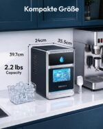 EUHOMY LunaArc™ Eiswürfelmaschine – Premium Crescent-Eis in 12 Minuten – Bild 8