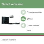 Paulmann Plug & Shine Außenleuchte Verbindungskabel 5m – IP68 Gartenbeleuchtung System – Bild 2