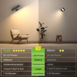 YiLaie LED Wandleuchte mit 4000mAh Akku – Kabellose Leselampe mit Touch & Fernbedienung – Bild 6